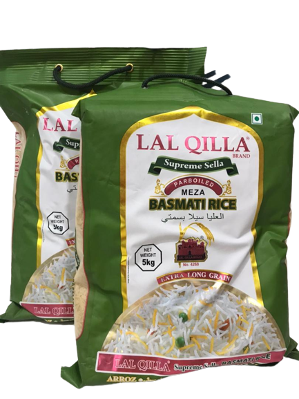Lal Qilla Supreme Sella Parboiled Basmati Rice - Green - 5Kg