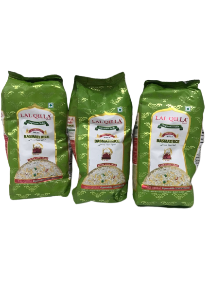Lal Qilla Supreme Sella Parboiled Basmati Rice - Green - 1Kg