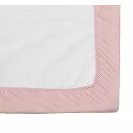 Silentnight Supersoft Plain Pink Fitted Sheet - Double - OgaDiscount