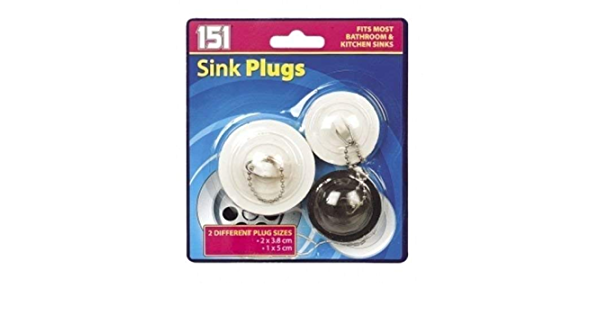 151 Sink Plugs Assorted 3 Pack - OgaDiscount