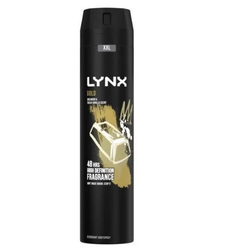 Lynx Gold Body Spray Deodorant For Men 250ml - OgaDiscount