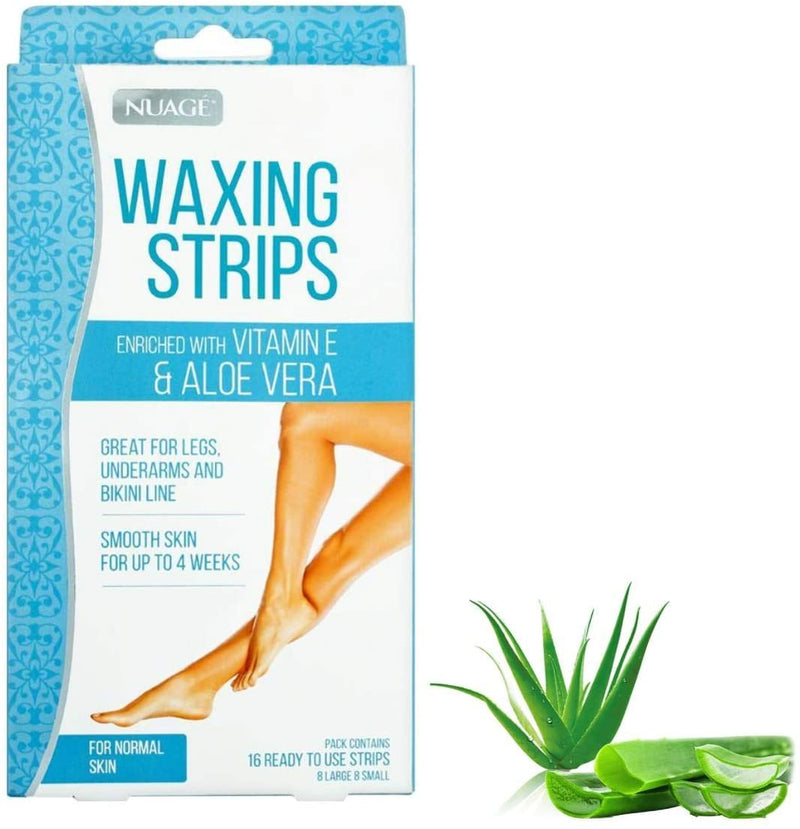 Nuage Waxing Strips 16 Pack (8 Large, 8 Small) - OgaDiscount
