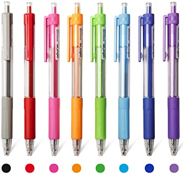 Mini Gel Pens Assorted Colours 8 Pack - OgaDiscount