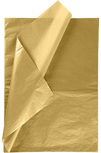 Giftmaker 5 Sheets Tissue Paper Metallic Gold - OgaDiscount
