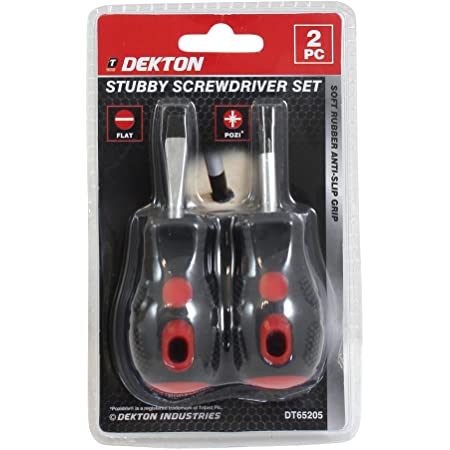 Dekton Stubby Screwdriver Set (2pc) - OgaDiscount