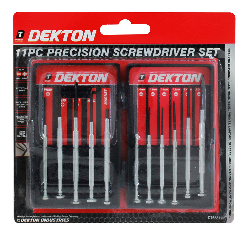 Dekton Precision Screwdriver Set 11 Piece - OgaDiscount