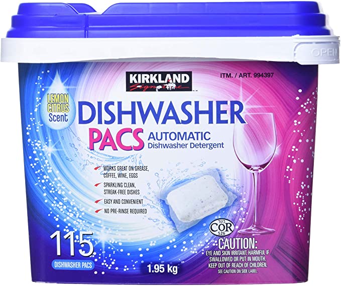 Kirkland Signature Dishwasher Tablets, 115 Pack - OgaDiscount