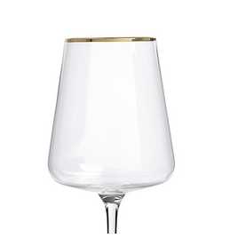 Habitat Gold Rim Set of 4 Wine Glasses - OgaDiscount
