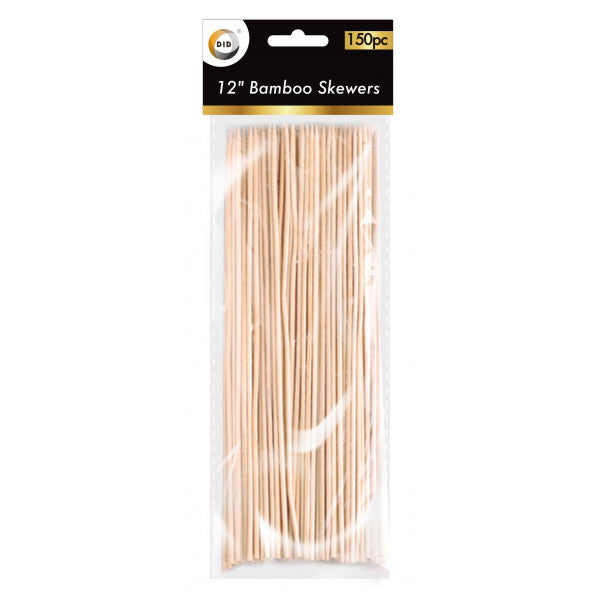 Did 12" Bamboo Skewers 150pc - OgaDiscount