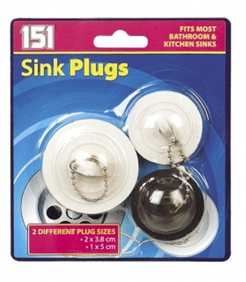 151 Sink Plugs Assorted 3 Pack - OgaDiscount