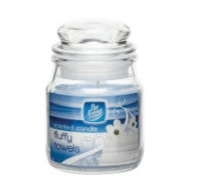 Pan Aroma Small Jar Scented Candle With Lid Fluffy Towels - OgaDiscount