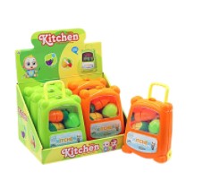 Kitchen Cooking Play Set In Suitcase Assorted Cdu 6pc - OgaDiscount