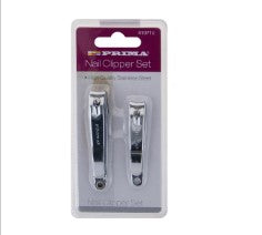 Prima Stainless Steel Nail Clipper Set 2 Pc - OgaDiscount