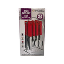 24pc Stainless Steel Cutlery Set - OgaDiscount