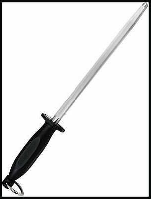 Prima Knife Sharpener With Black Handle 8" - OgaDiscount