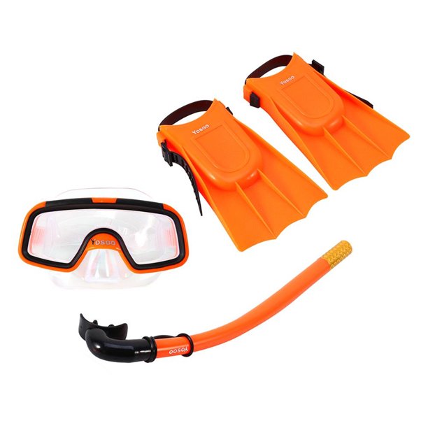 Kids Snorkeling & Diving Set With Flippers - OgaDiscount
