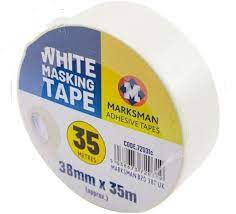 Marksman White Masking Tape 38mm X 35m - OgaDiscount