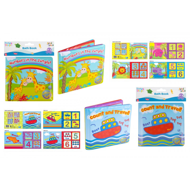 First Steps Soft Pvc & Foam Baby Learning Bath Book - OgaDiscount