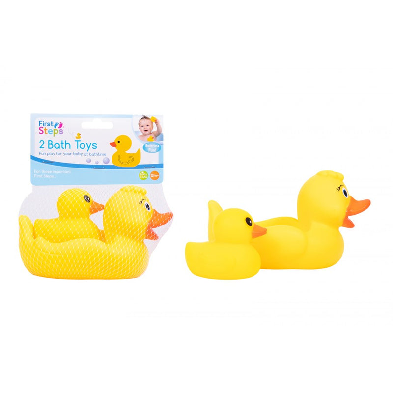 First Steps Vinyl Duck Family Bath Toy 3 Pack - OgaDiscount