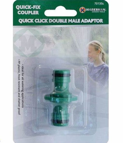 Marksman Quick Click Double Male Adaptor - OgaDiscount
