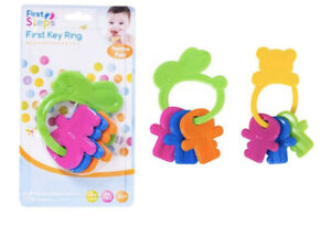 First Steps First Key Ring Assorted Teddy & Rabbit - OgaDiscount
