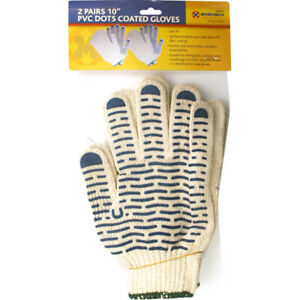 Marksman 10" Pvc Dots Coated Gloves 2 Pairs - OgaDiscount