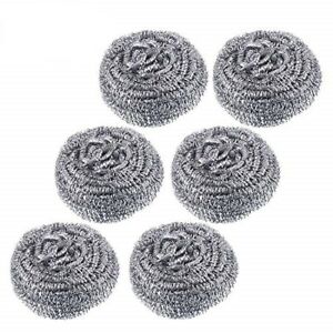 Stainless Steel Scourers 6 Pack - OgaDiscount