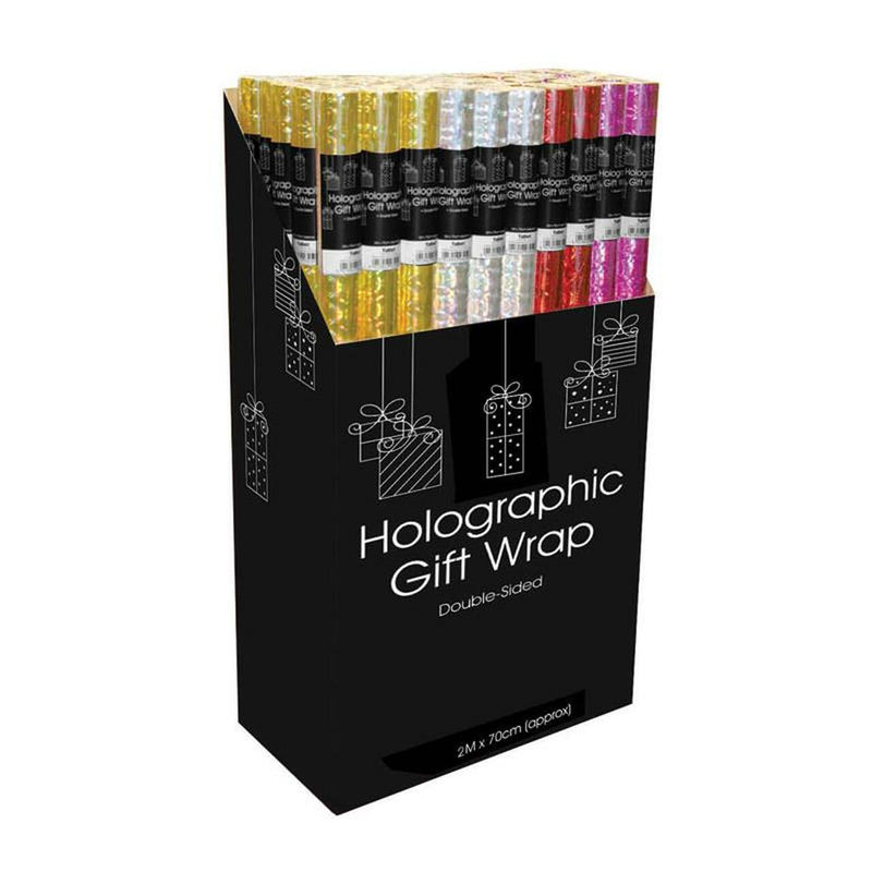 Holographic Double-Sided Gift Wrap 2m X 70cm Cdu - OgaDiscount