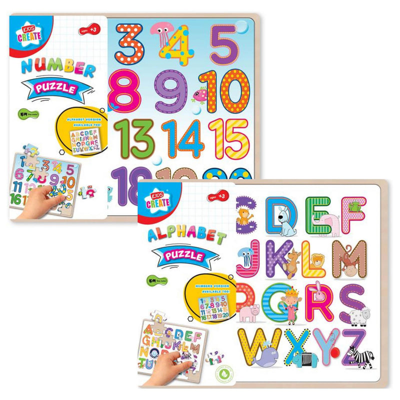 Kids Create Number & Alphabet Puzzle - OgaDiscount